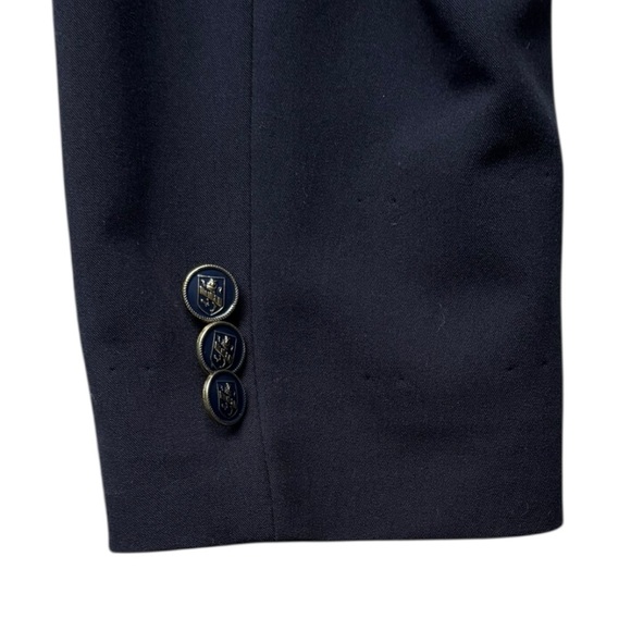 Tommy Hilfiger Boys' Bi-Stretch Alexander Blazer with Pocket Square Navy | 18 - Picture 8 of 12